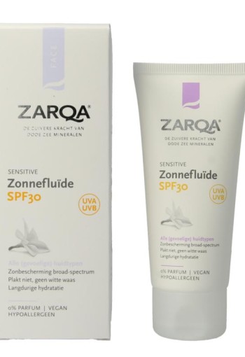 Zarqa Zonnefluide SPF30 sensitive 50 Milliliter
