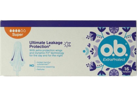 OB Tampons extra protect super 16 Stuks