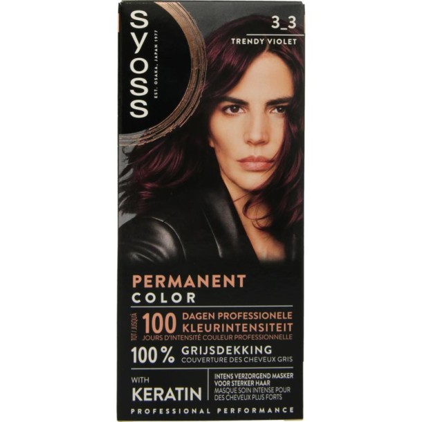 Syoss Colors baseline 3-3 dark violet (1 set)