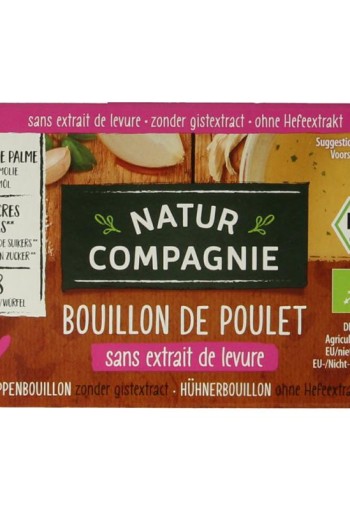 Natur Compagnie Kippenbouillonblokjes zonder gist bio (8 Stuks)