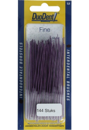 Duodent Interdentaal borstel fine 0.8 (144 Stuks)
