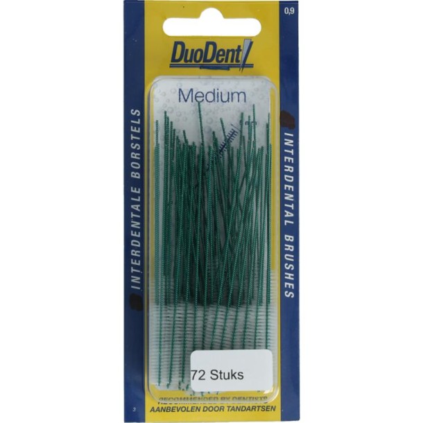 Duodent Interdentaal borstel medium 0.9 (72 Stuks)