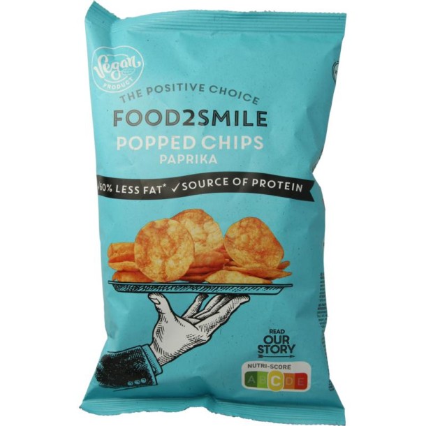 Food2Smile Popped chips paprika (90 Gram)