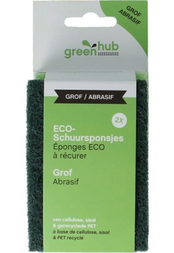 Greenhub Schuursponsjes grof eco (2 Stuks)