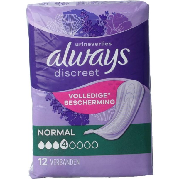 Always Discreet verband normaal (12 Stuks)