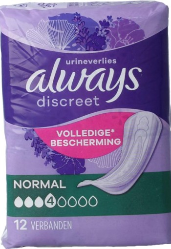 Always Discreet verband normaal (12 Stuks)