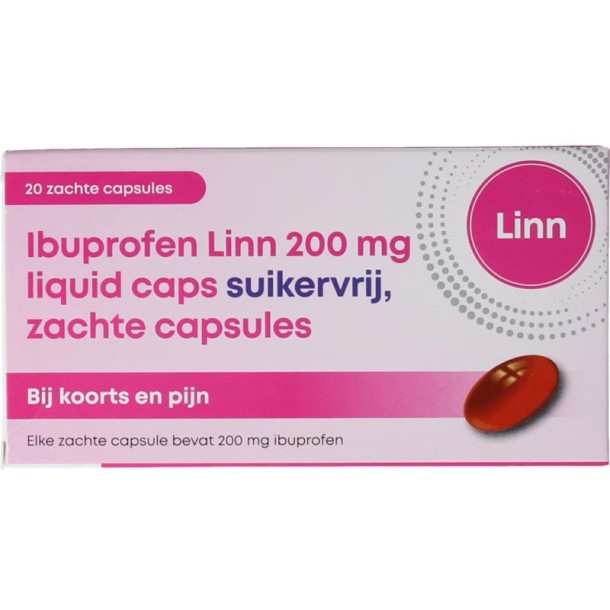 Linn Ibuprofen liquid 200mg suikervrij (20 Capsules)