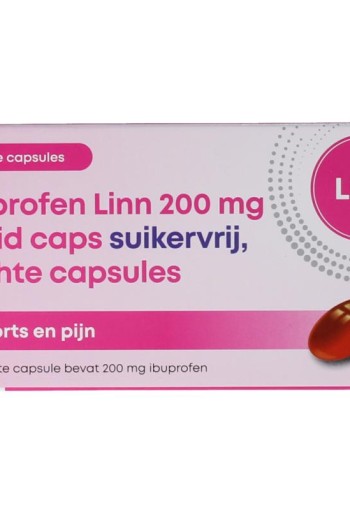 Linn Ibuprofen liquid 200mg suikervrij (20 Capsules)