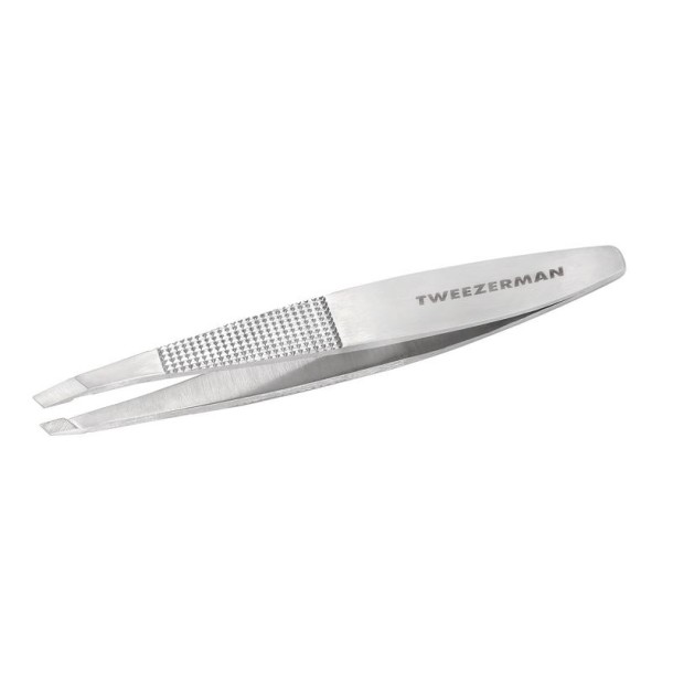 Tweezerman Slant tweezer no slip with grip (1 Stuks)