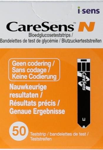 Caresens N glucose teststrips (50 Stuks)
