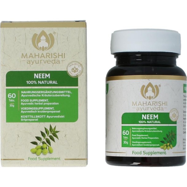 Maharishi Ayurv Neem ayurvedisch enkelvoudig kruid natuurlijk (60 Tabletten)