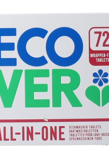 Ecover Vaatwasmachine tabletten all-in-one (72 Stuks)