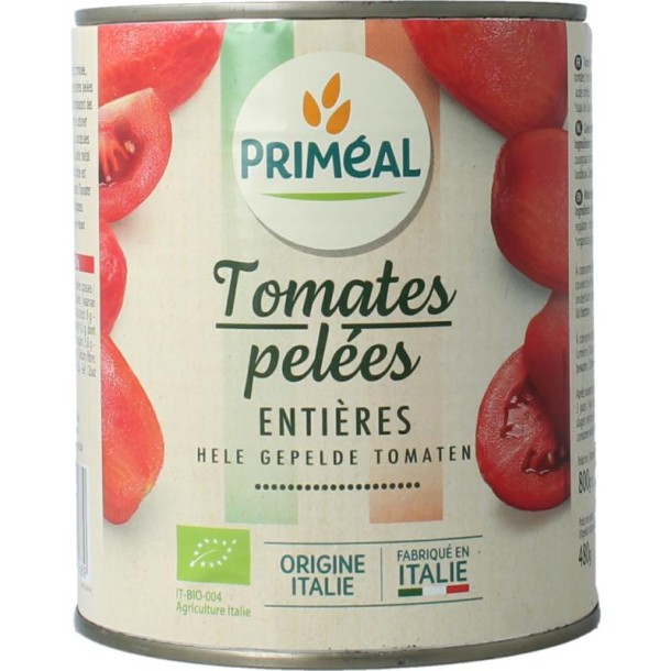 Primeal Tomaten gepeld bio (800 Gram)