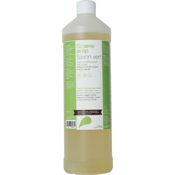 Greenhub Groene zeep vloeibaar (1 Liter)