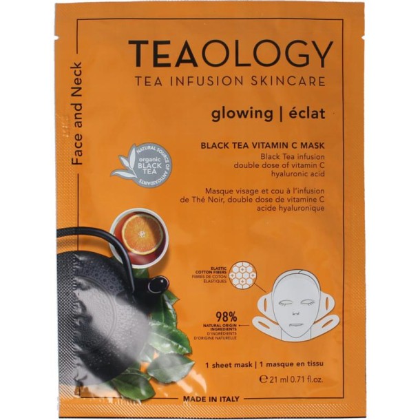 Teaology Black tea vitamine C mask (1 Stuks)