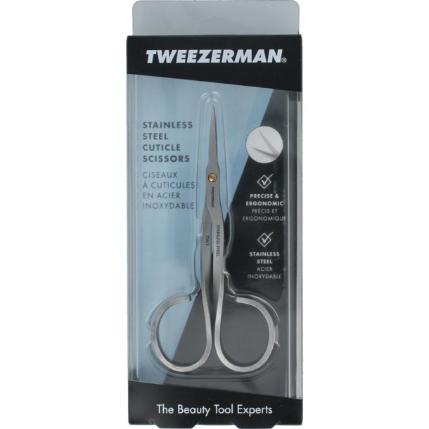 Tweezerman Nagelriemschaar stainless steel (1 Stuks)