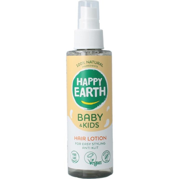 Happy Earth Hairlotion voor baby & kids (150 Milliliter)