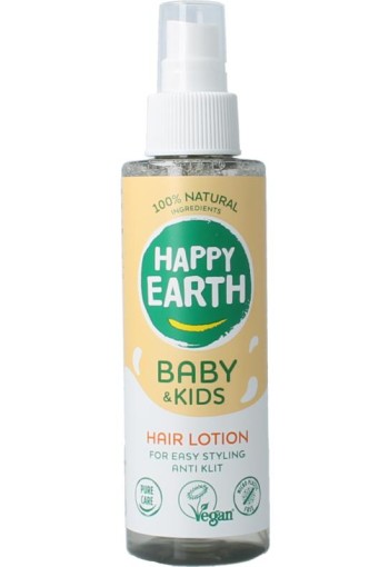 Happy Earth Hairlotion voor baby & kids (150 Milliliter)