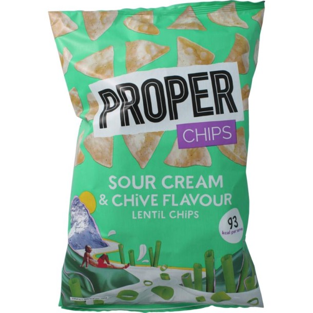 Proper Chips Chips sour cream & chive flavour (85 Gram)