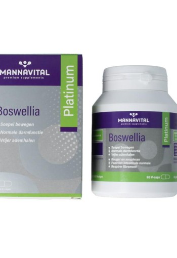 Mannavital Boswellia platinum (60 Vegetarische capsules)