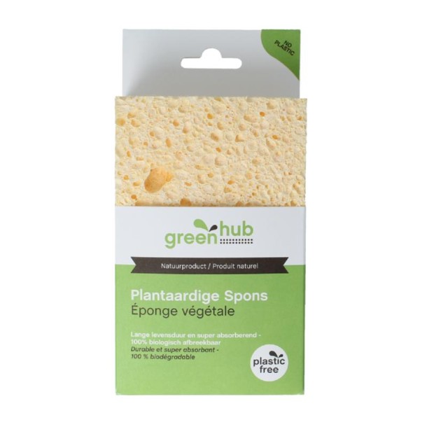 Greenhub Spons plantaardig 14x9x3,5cm (1 Stuks)