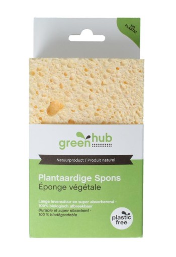 Greenhub Spons plantaardig 14x9x3,5cm (1 Stuks)