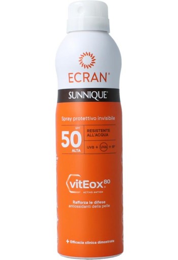 Ecran Sunique invisible spray SPF50 (250 Milliliter)
