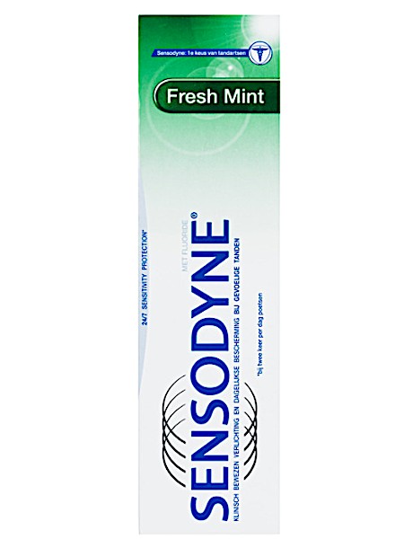 Sensodyne Fresh mint tandpasta 75 ml. 3 stuks voor € 10,00