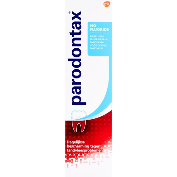 Parodontax Tandpasta no fluoride 75 ml 3 stuks voor € 10,00