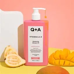 Q+A Vitamin A.C.E Cleansing Shower Oil 250 ML