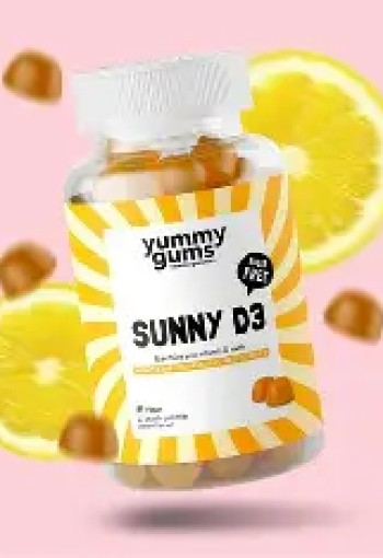 Yummygums Sunny D3 Suikervrij 60 stuks  