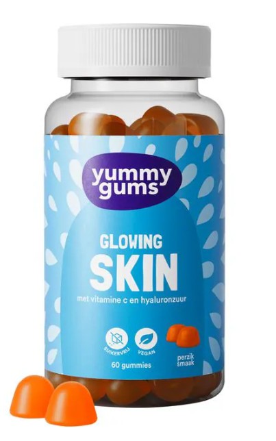 Yummygums Glowing Skin Gummies Suikervrij 60 stuks 