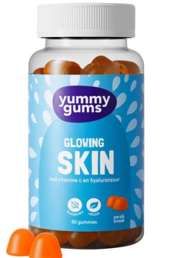 Yummygums Glowing Skin Gummies Suikervrij 60 stuks 