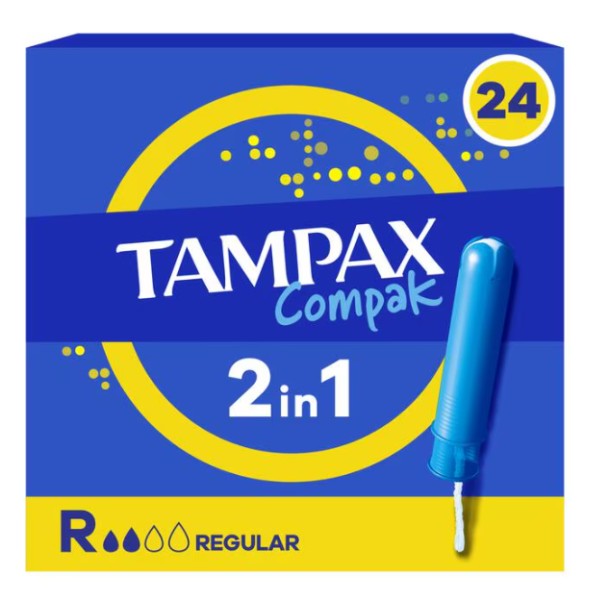 Tampax Compak Regular Tampons Met Inbrenghuls 24 Stuks