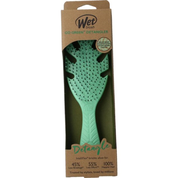 Wetbrush Go green detangler green (1 Stuks)