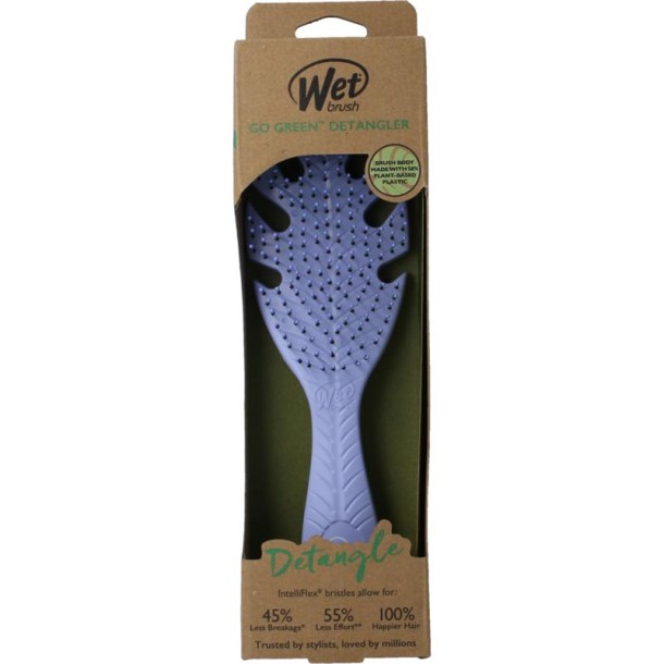 Wetbrush Go green detangler lavender (1 Stuks)