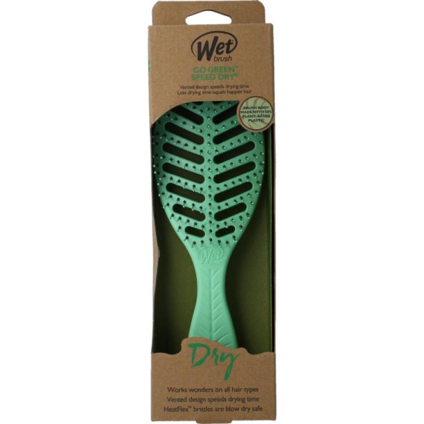 Wetbrush Go green speed dry green (1 Stuks)