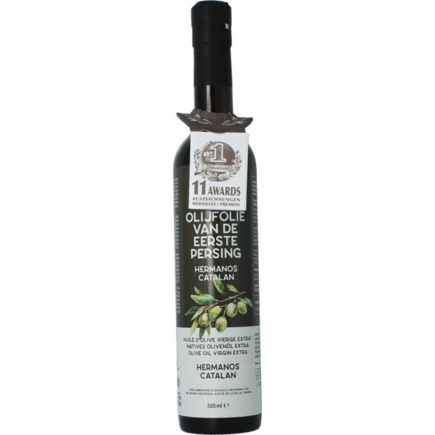 Amanprana Hermanos Catalan olijfolie extra vierge bio (500 Milliliter)