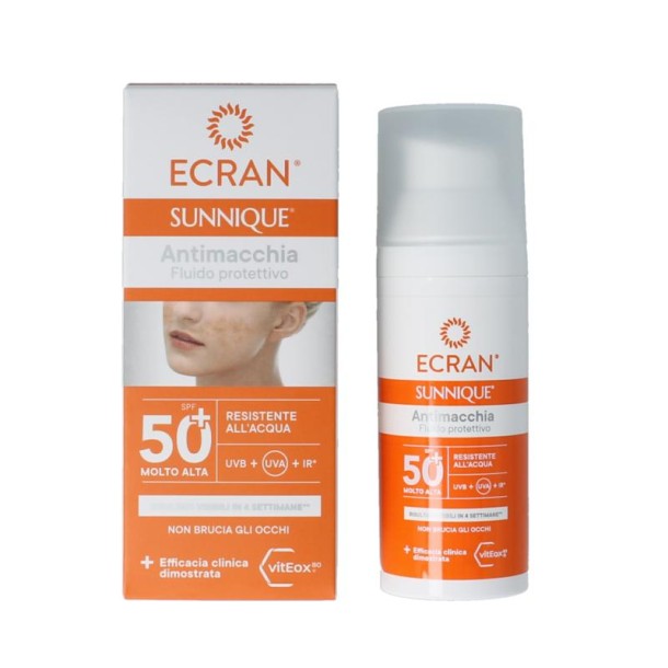 Ecran Sunique facial anti vlekken SPF50 (50 Milliliter)
