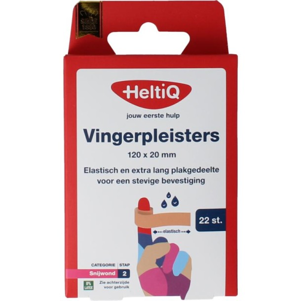 Heltiq Vingerpleisters 120x20mm (22 Stuks)