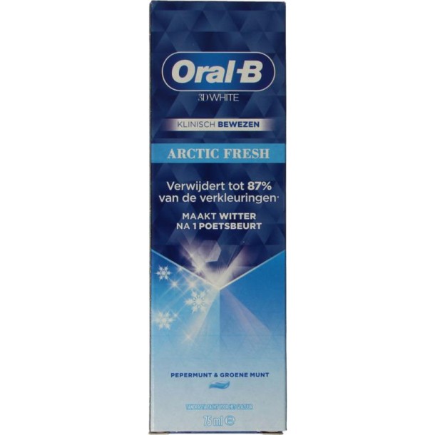 Oral B Tandpasta 3D white arctic fresh  75 Milliliter