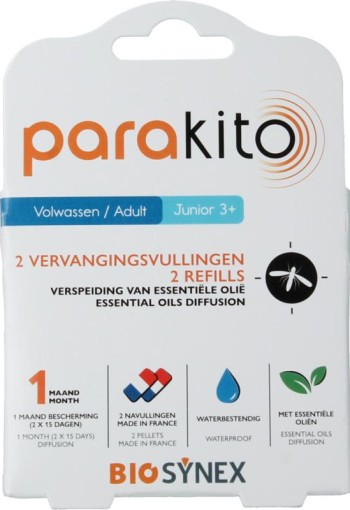 Parakito Anti mug armband navullingen (2 Stuks)