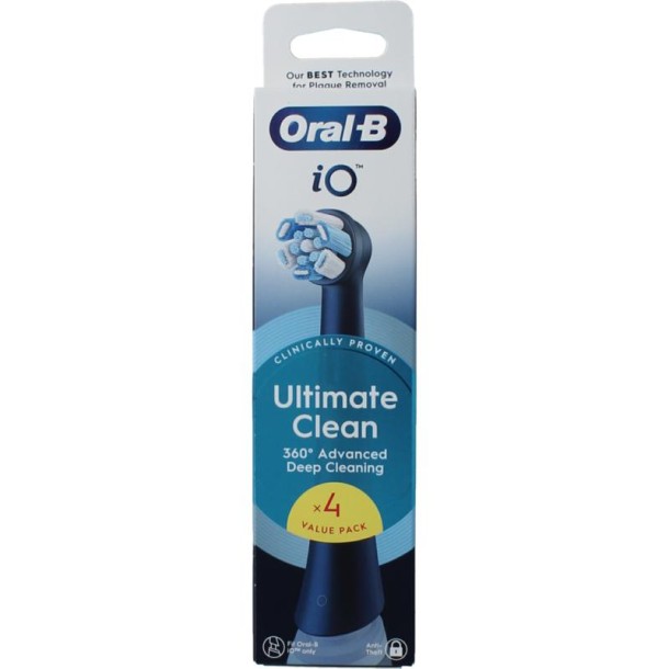 Oral B Opzetborstels ultimate clean black (4 Stuks)