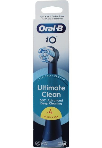 Oral B Opzetborstels ultimate clean black (4 Stuks)