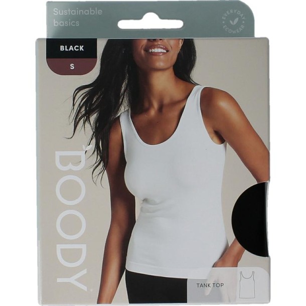 Boody Tank top zwart S (1 Stuks)