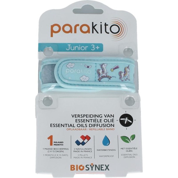 Parakito Anti mug armband junior eenhoorn (1 Stuks)