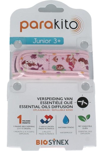 Parakito Anti mug armband junior zeemeermin (1 Stuks)