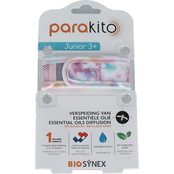 Parakito Anti mug armband junior tie dye (1 Stuks)