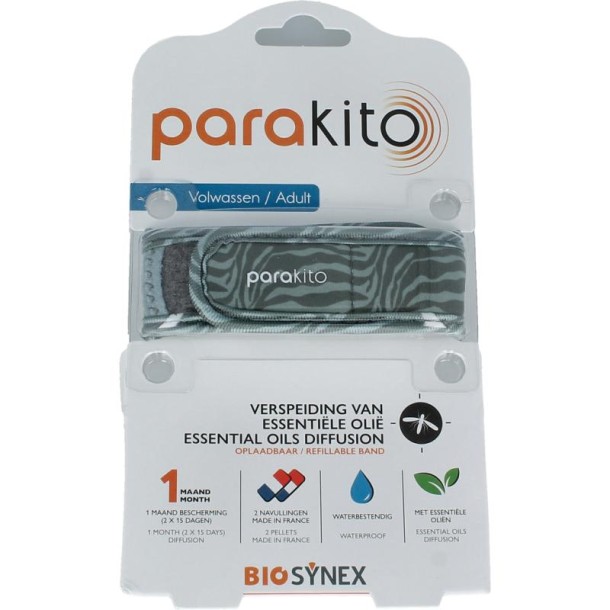 Parakito Anti mug armband volwassenen jungle (1 Stuks)