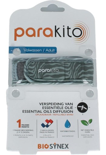 Parakito Anti mug armband volwassenen jungle (1 Stuks)